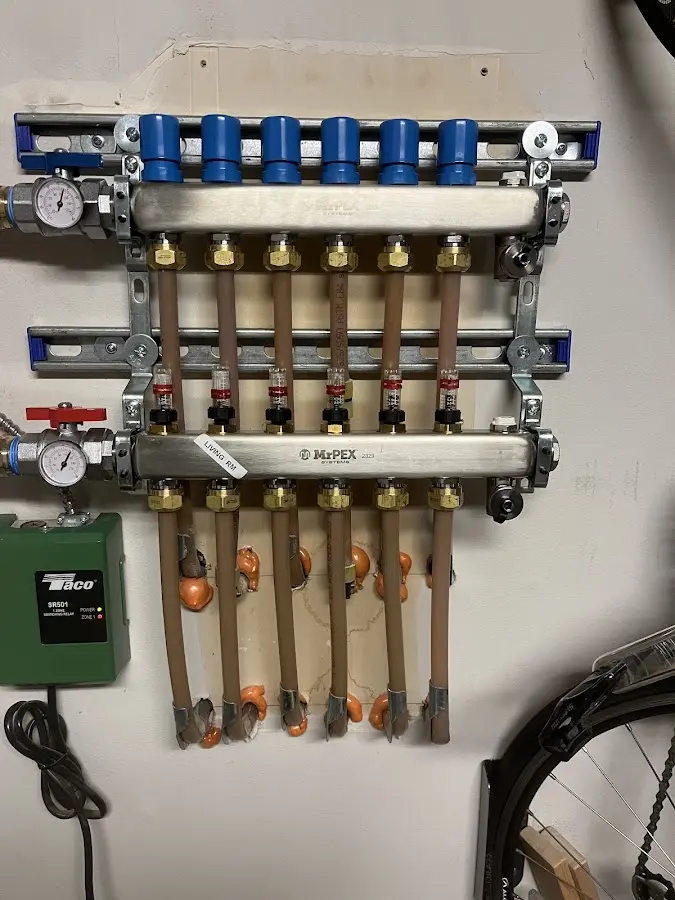 Plumber performing Gas Leak Detection at a residential property in Mount Orab